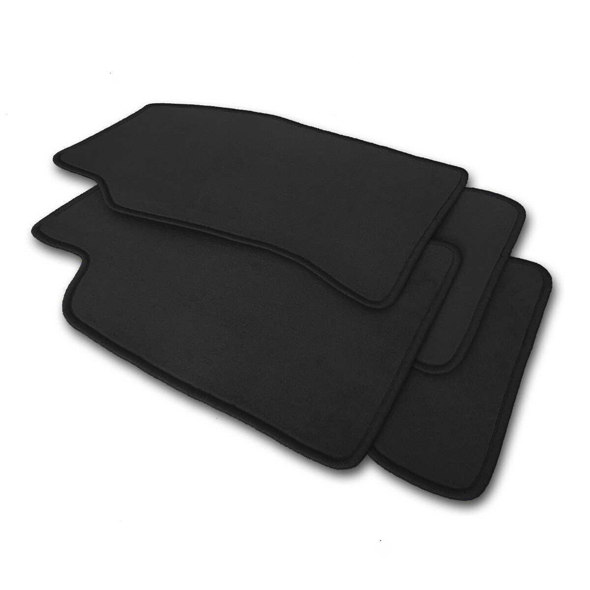 Ein Musterbeispiel von Velours Automatten in der Farbe schwarz.