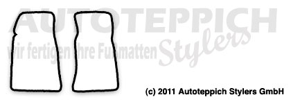 Das Schnittmuster für Fussmatten Alfa_Spider_Gen2_2tlg_69-84