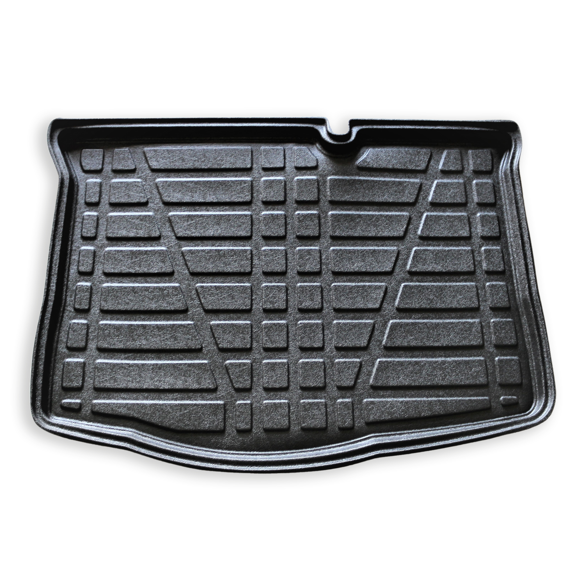 Frontaufnahme einer Kofferraumwanne für Hyundai i20 14-19.