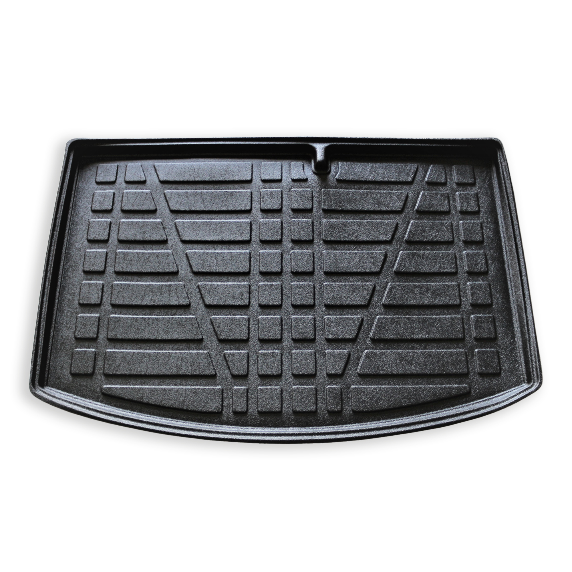 Frontaufnahme einer Kofferraumwanne für Hyundai i20 09-14.