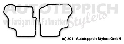 Das Schnittmuster für Fussmatten VW Bus_T2+T3_67-79+79-82