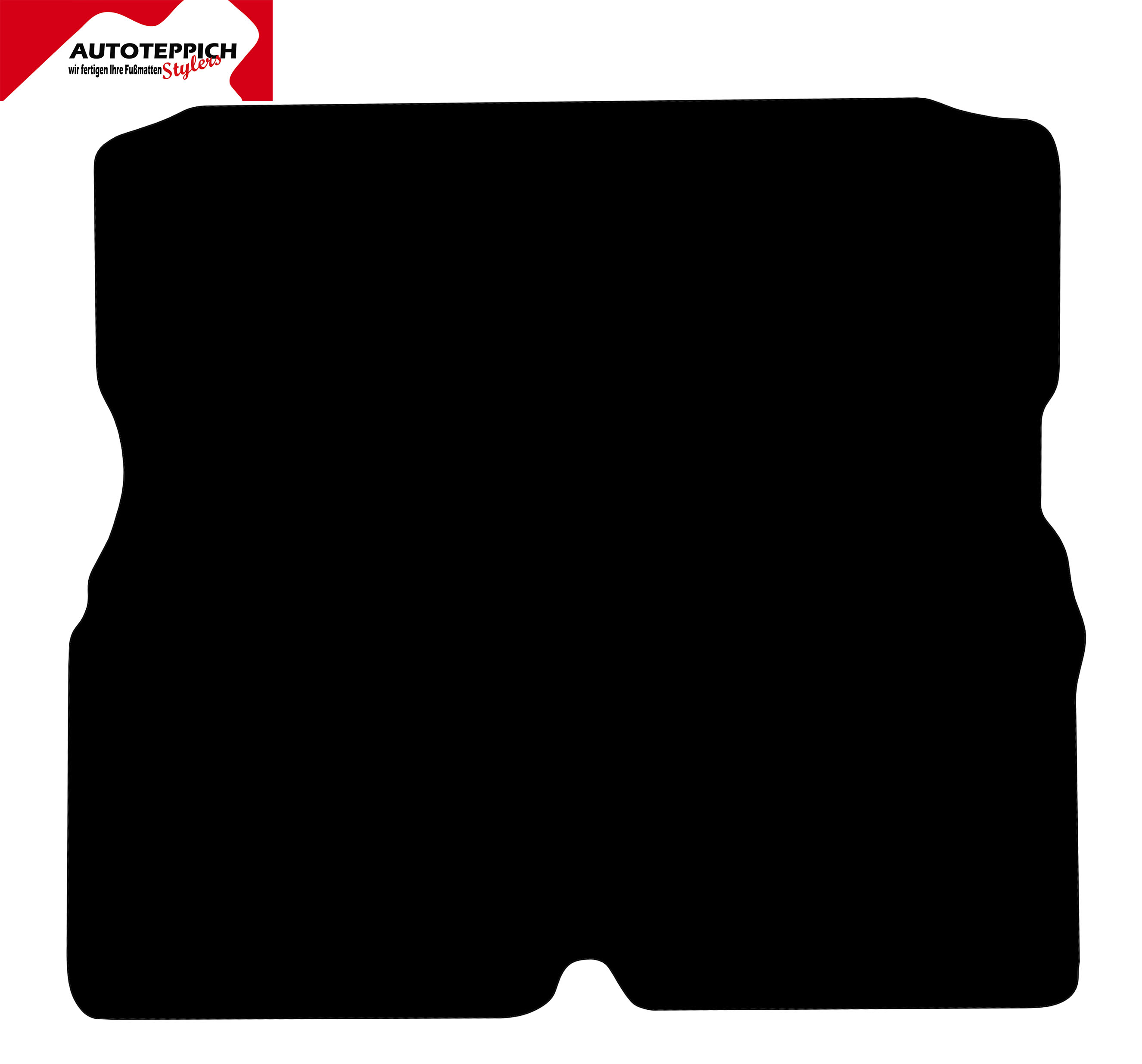 Eine Kofferraummatte für Opel Zafira B in schwarz.