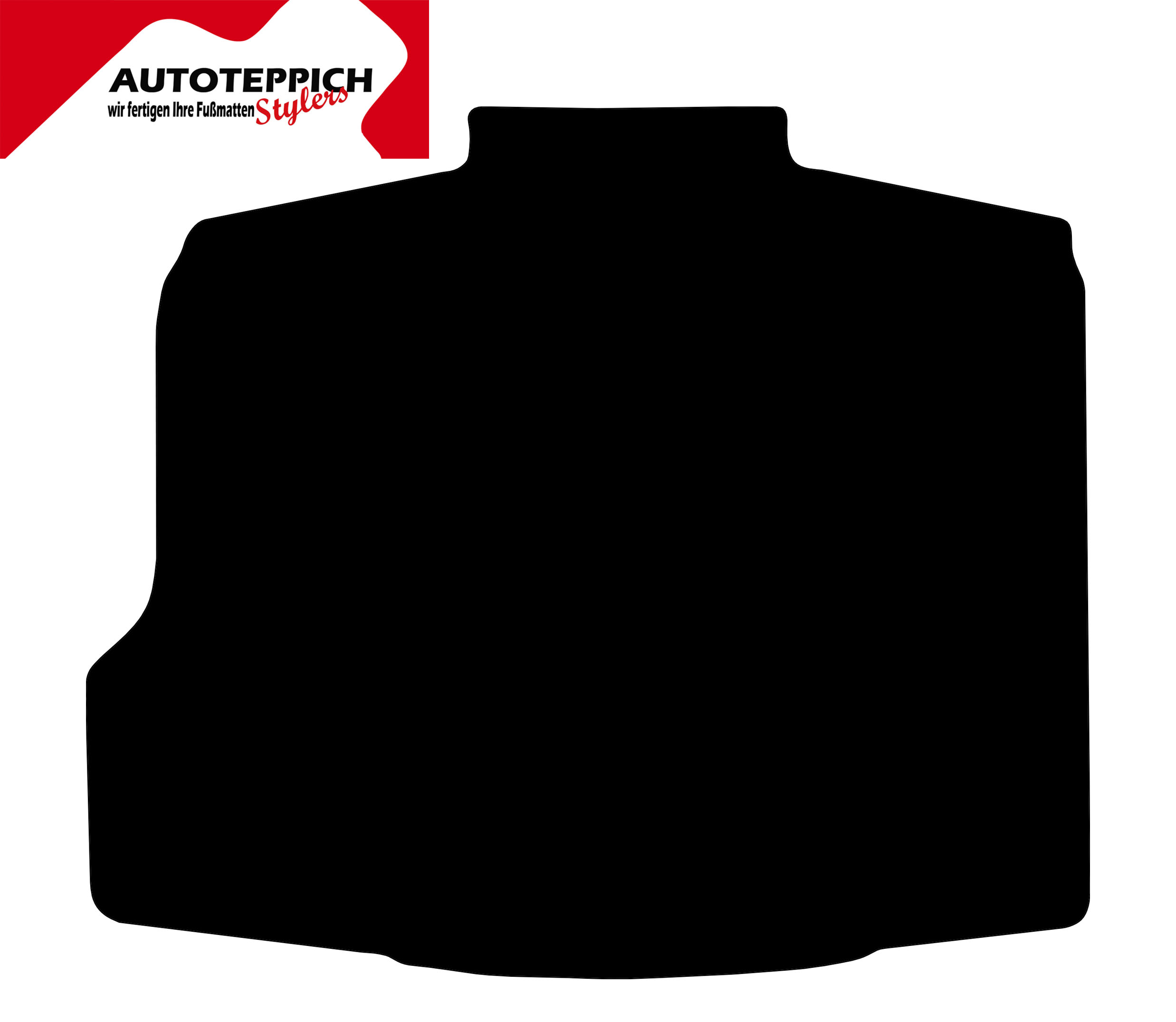 Eine Kofferraummatte für Opel Vectra C Limo in schwarz.
