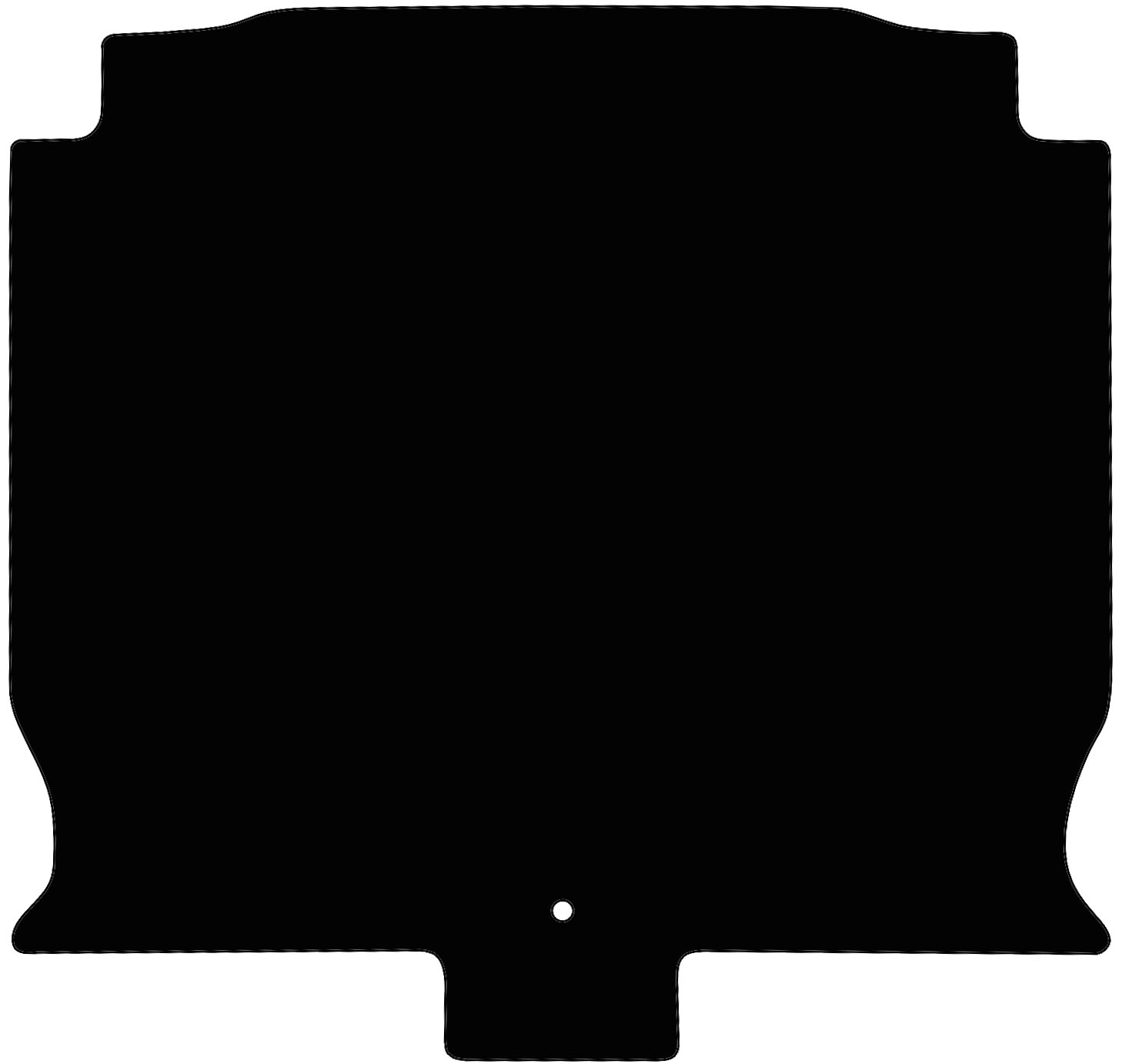 Eine Kofferraummatte für Opel Signum in schwarz.